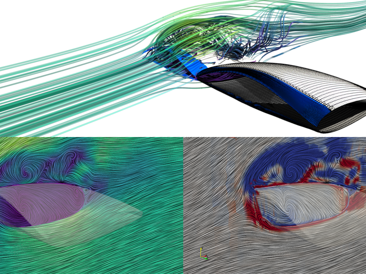 Fluid structure interaction simulation of a ram-air kite section